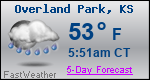 Weather Forecast for Overland Park, KS