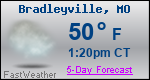Weather Forecast for Bradleyville, MO