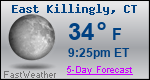 Weather Forecast for East Killingly, CT