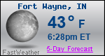 Weather Forecast for Fort Wayne, IN