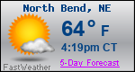 Weather Forecast for North Bend, NE