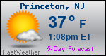Weather Forecast for Princeton, NJ