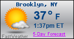 Weather Forecast for Brooklyn, NY