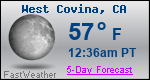 Weather Forecast for West Covina, CA