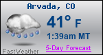 Weather Forecast for Arvada, CO