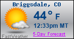 Weather Forecast for Briggsdale, CO