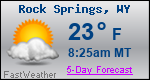 Weather Forecast for Rock Springs, WY