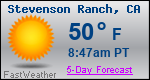 Weather Forecast for Stevenson Ranch, CA