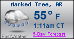 Weather Forecast for Marked Tree, AR