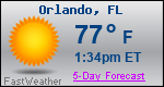 Weather Forecast for Orlando, FL