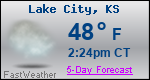Weather Forecast for Lake City, KS
