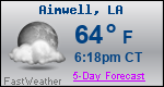 Weather Forecast for Aimwell, LA