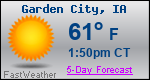 Weather Forecast for Garden City, IA