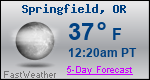 Weather Forecast for Springfield, OR