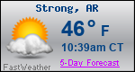 Weather Forecast for Strong, AR