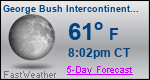 Weather Forecast for George Bush Intercontinental/Houston Airport, TX