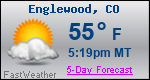Weather Forecast for Englewood, CO