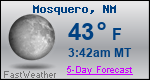 Weather Forecast for Mosquero, NM