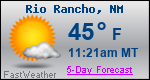 Weather Forecast for Rio Rancho, NM