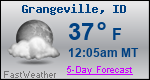 Weather Forecast for Grangeville, ID