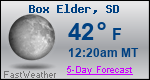 Weather Forecast for Box Elder, SD