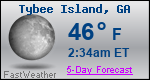 Weather Forecast for Tybee Island, GA