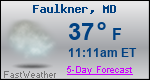 Weather Forecast for Faulkner, MD