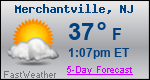 Weather Forecast for Merchantville, NJ