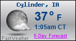 Weather Forecast for Cylinder, IA