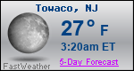 Weather Forecast for Towaco, NJ