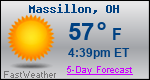 Weather Forecast for Massillon, OH