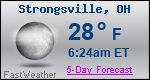 Weather Forecast for Strongsville, OH