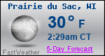 Weather Forecast for Prairie du Sac, WI