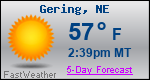 Weather Forecast for Gering, NE