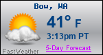 Weather Forecast for Bow, WA