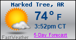 Weather Forecast for Marked Tree, AR