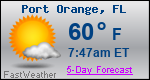 Weather Forecast for Port Orange, FL
