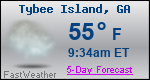 Weather Forecast for Tybee Island, GA
