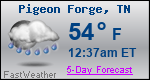 Weather Forecast for Pigeon Forge, TN