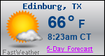 Weather Forecast for Edinburg, TX