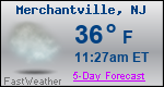 Weather Forecast for Merchantville, NJ