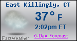 Weather Forecast for East Killingly, CT