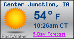 Weather Forecast for Center Junction, IA