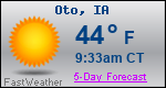 Weather Forecast for Oto, IA