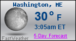 Weather Forecast for Washington, ME