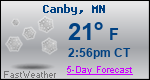 Weather Forecast for Canby, MN