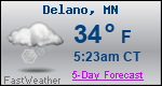 Weather Forecast for Delano, MN