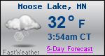 Weather Forecast for Moose Lake, MN