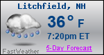 Weather Forecast for Litchfield, NH