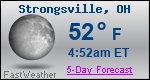 Weather Forecast for Strongsville, OH